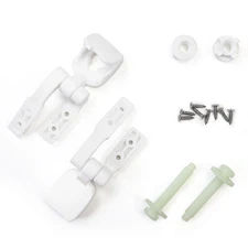 White Plastic Toilet Seat Hinge, Quick Release Toilet Seats Replacement Parts