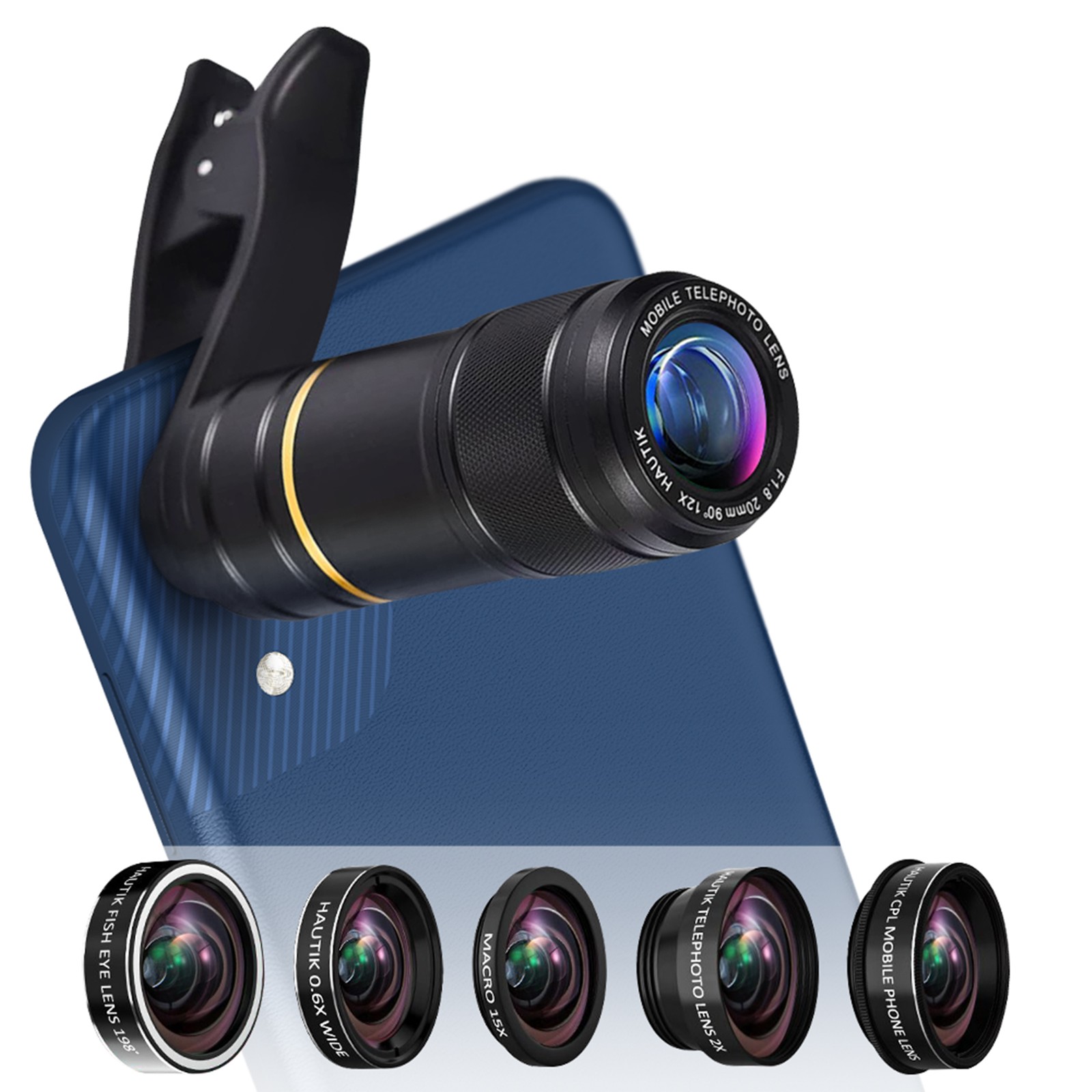 Kit objectif universel smartphone 4-en-1 pour des photos macro nettes