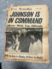 Long Island JFK Assassination Newspaper