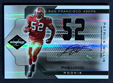 2007 LEAF LIMITED AUTO PATRICK WILLIS SIGNED ROOKIE GAME USED JERSEY PATCH /49