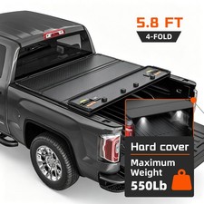 5.8ft Hard 4-fold Truck Tonneau Cover For Chevy Silverado Gmc Sierra 1500 19-26 5.8ft Hard 4-fold Truck Tonneau Cover For Chevy Silverado Gmc Sierra 1500 19-26