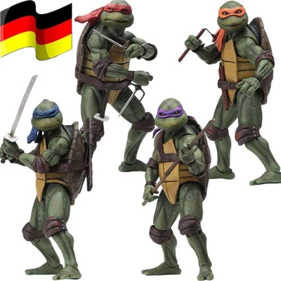 NECA TMNT Teenage Mutant Ninja Turtles 1990 Jahre Film 7" Actionfigur Spielzeug