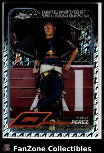 2024 Topps Chrome Formula 1 Auto Racing #169 ORBR SERGIO PEREZ Logo-Fractor