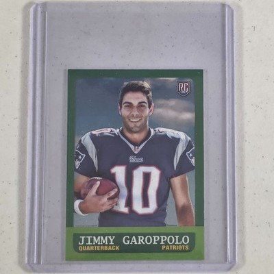 Jimmy Garoppolo Patriots Mini Rookie Card RC No 8 NM 2014 TOPPS Chrome Football