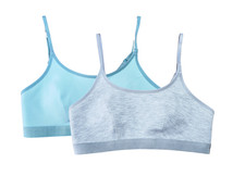 M&S Collection Womens Ladies 2 pack Non Wired Crop Top First Bras