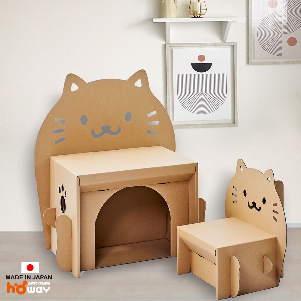 Lucky Bag Deal: Cat Kids Desk & Bookshelf 3-Piece + Pen Holder Set - Image 7