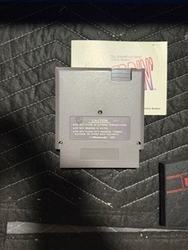 Heavy Shreddin' Nintendo Game Authentic NES Cartridge Manual And Dust Cover