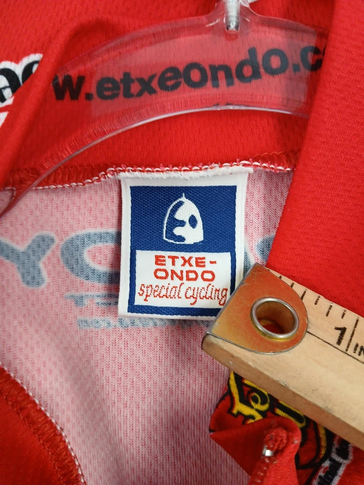 Camiseta deportiva de ciclismo Etxeondo Jelly Belly para hombre XXL roja cremallera completa manga corta Carlsbad Foto 2 de 4