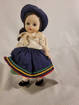 Vtg Madame Alexander Bolivia & Greek Boy Dolls Turn Heads Walker Tagged