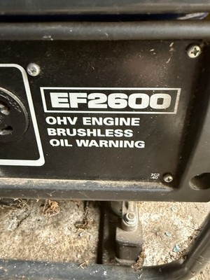 Yamaha EF2600 Portable Generator Works Well - Maintained Pick up