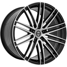 Curva Flow Forged CFF50 20x9 5x115 +15mm Black/Machined Wheel Rim 20" Inch