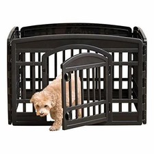 24'' Small Dog Exercise Playpen Portable Plastic Outdoor Indoor Puppy Pet Fence