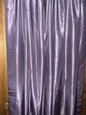 FABRICS&FURNISHINGS SET OF DRAPES~PURPLE~INTERLINED~85”LONG