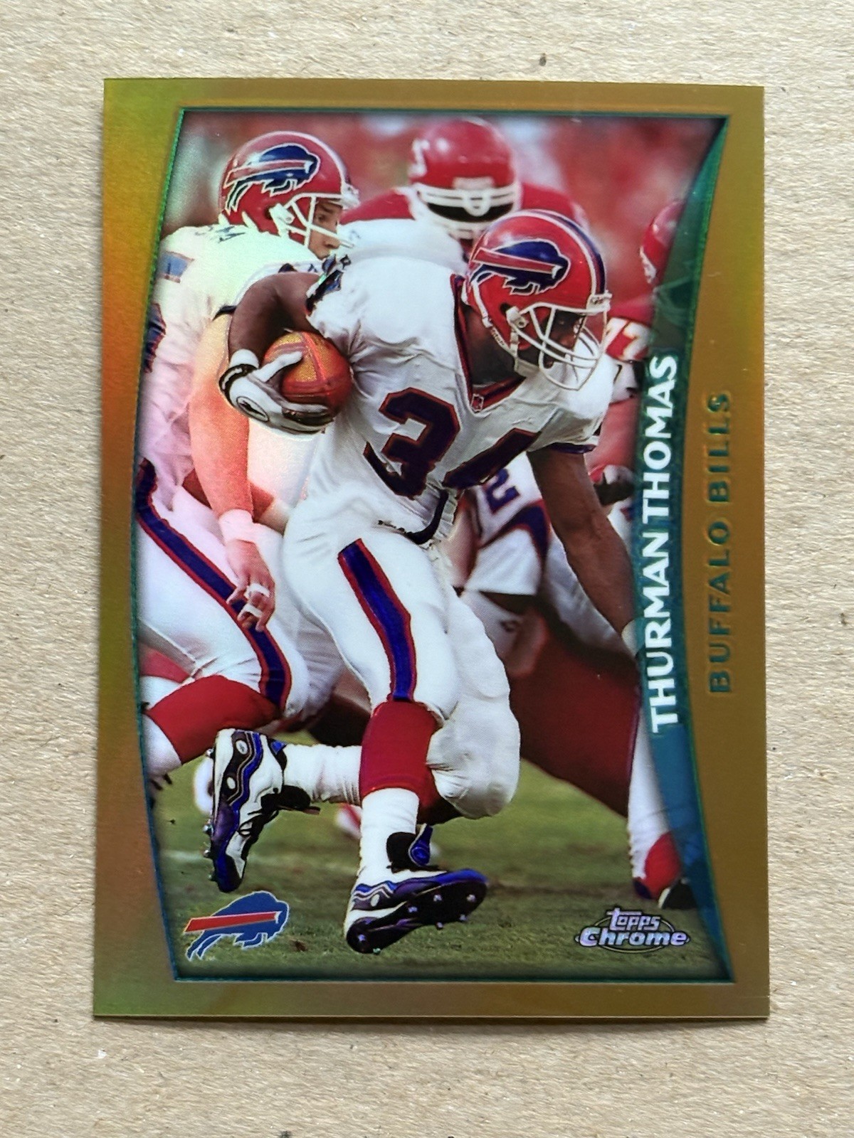 THURMAN THOMAS 1998 Topps Chrome Refractor #92 BILLS HOF