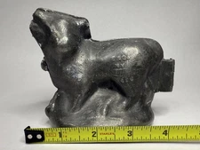 Vintage Pewter Bull Ice Cream Mold #626 E&Co NY Hinged Two-Part Mold 4.5” B25