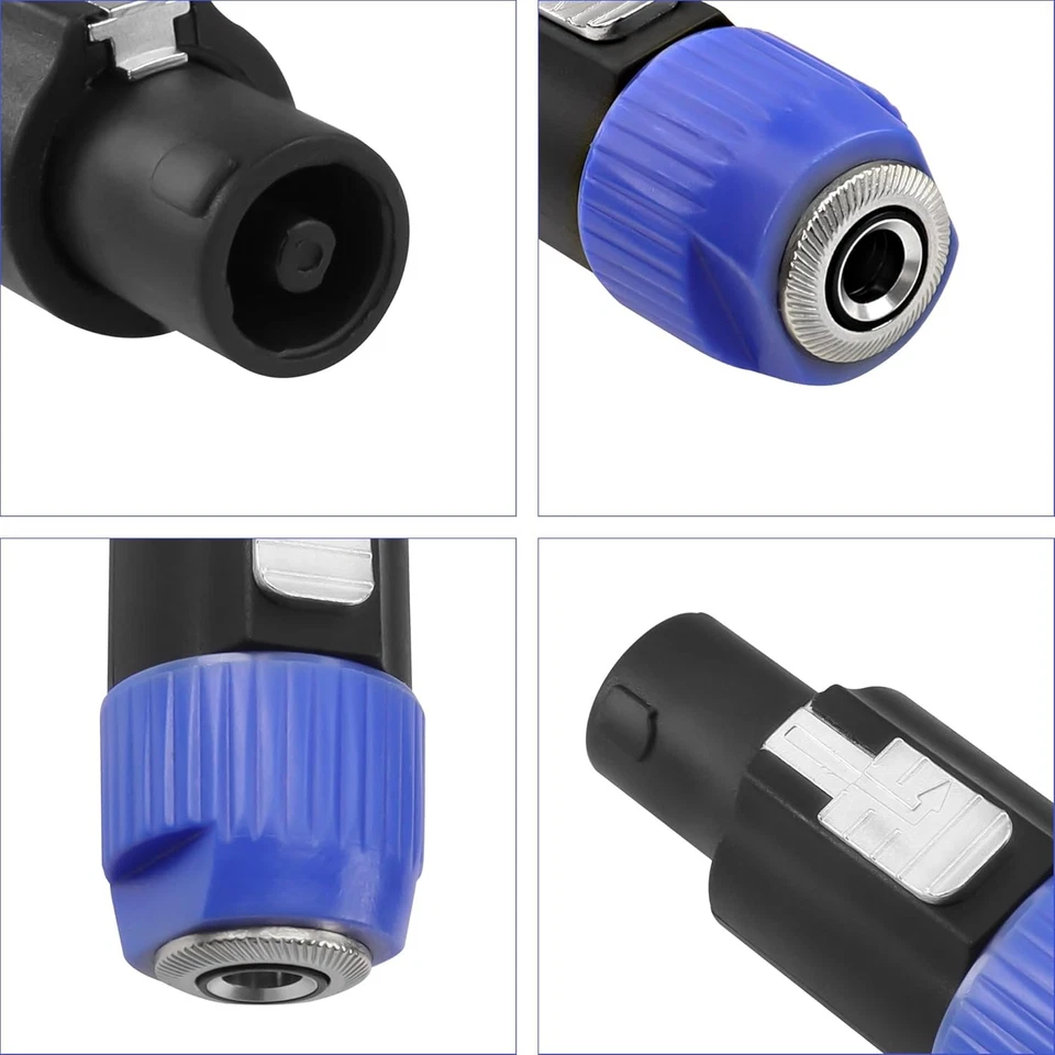 Adaptador de conector Speakon a 1/4" pulgadas Pro Speak-On macho a enchufe hembra de 1/4 Foto 2 de 4