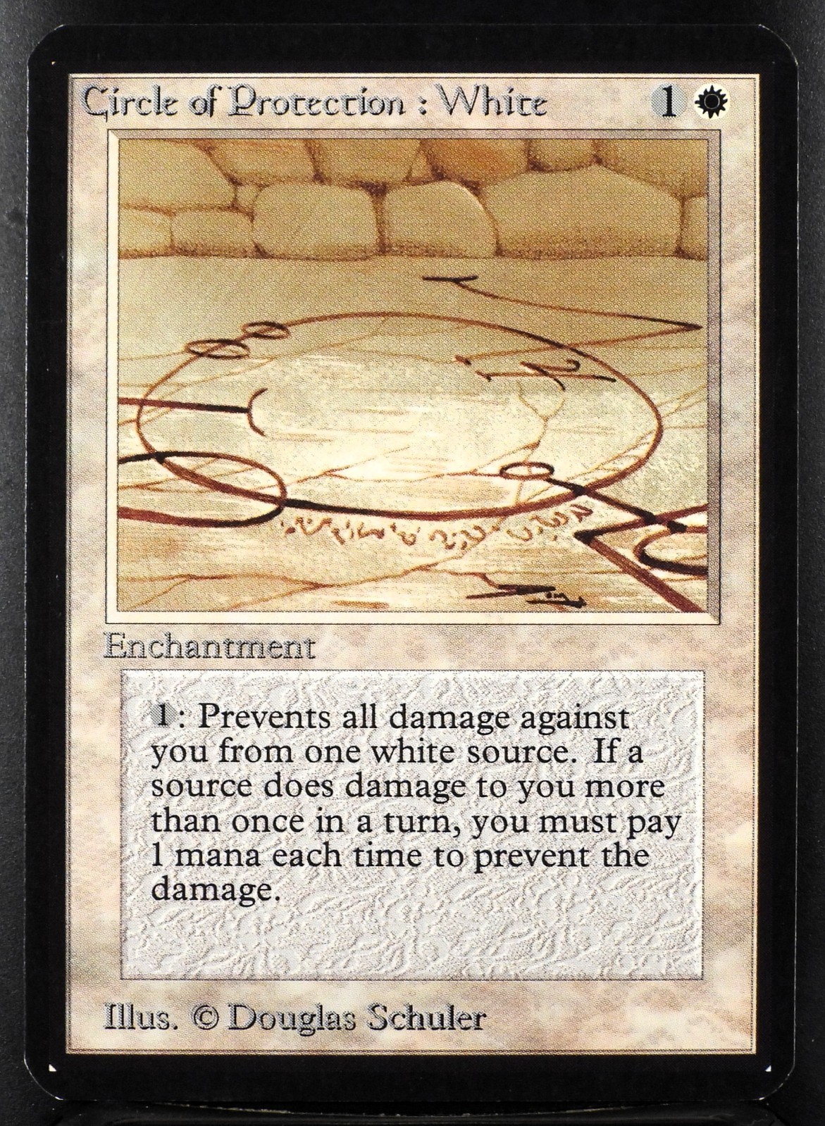 MTG Circle Of Protection: White Alpha 1993 Magic Card