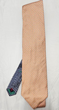 Tommy Hilfiger silk necktie - yellow with blue crosshatch orange looking  Free