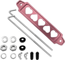 Car Battery Hold Down Bracket Set, Aluminium Alloy Car Battery Tray with Stainle