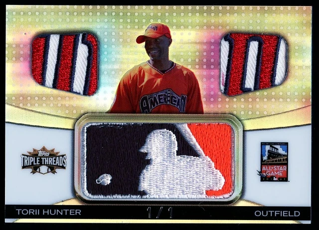 Torii Hunter 2008 Topps Triple Threads MLB All-Star LogoMan Patch 1/1!