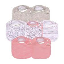 7-Pack Absorbent Cotton Baby Bibs for Drooling Teething Unisex Design