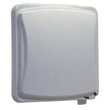 TayMac MM1410G Flat Weatherproof Plastic Cover 55 2 Gang (Pack of 1), Gray 