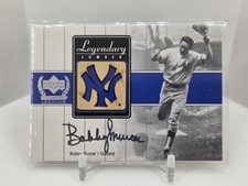 2000 UD Yankee Legends Bobby Murcer GOLD Legendary Lumber Game Used Bat A
