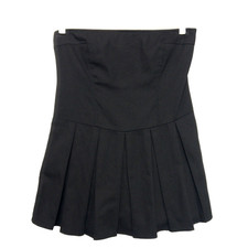 Forever 21 Pleated Strapless Denim Tennis Mini Dress Shorts Womens XL NWT $35