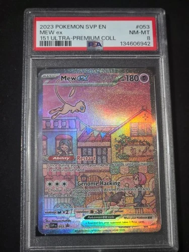 PSA 8 NM-MINT Mew Ex SVP053 ALTERNATE ART HOLO 151 UPC PROMO Pokemon Card