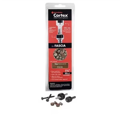 Cortex Hidden Fastening System For Trex Transcend Fascia 1 3/4   - Spiced Rum