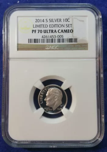 2014 S Roosevelt Dime - Limited Edition Silver Proof Set - NGC PF70
