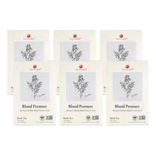 Blood Pressure Herb Tea by Health King (6 Boxes of 20 Teabags Each)