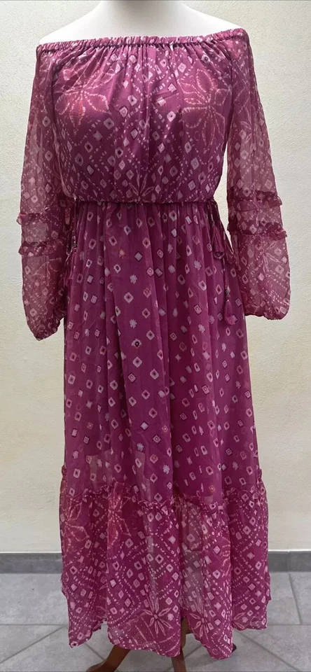 Pepe Jeans MARLENE Pink Gr. M Damen Maxikleid langes Kleid UVP: 99,90€ (S/2816) - Bild 3 von 4