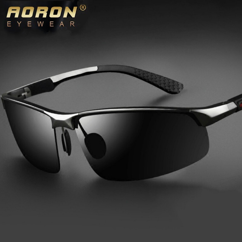 Aluminum HD Polarized Photochromic Sunglasses Men Driving Eyewear