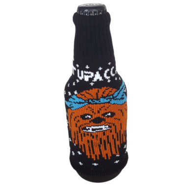 Tupacca Freaker USA Bottle Can Insulator Wookie Koozie Beverage Knit Star Wars