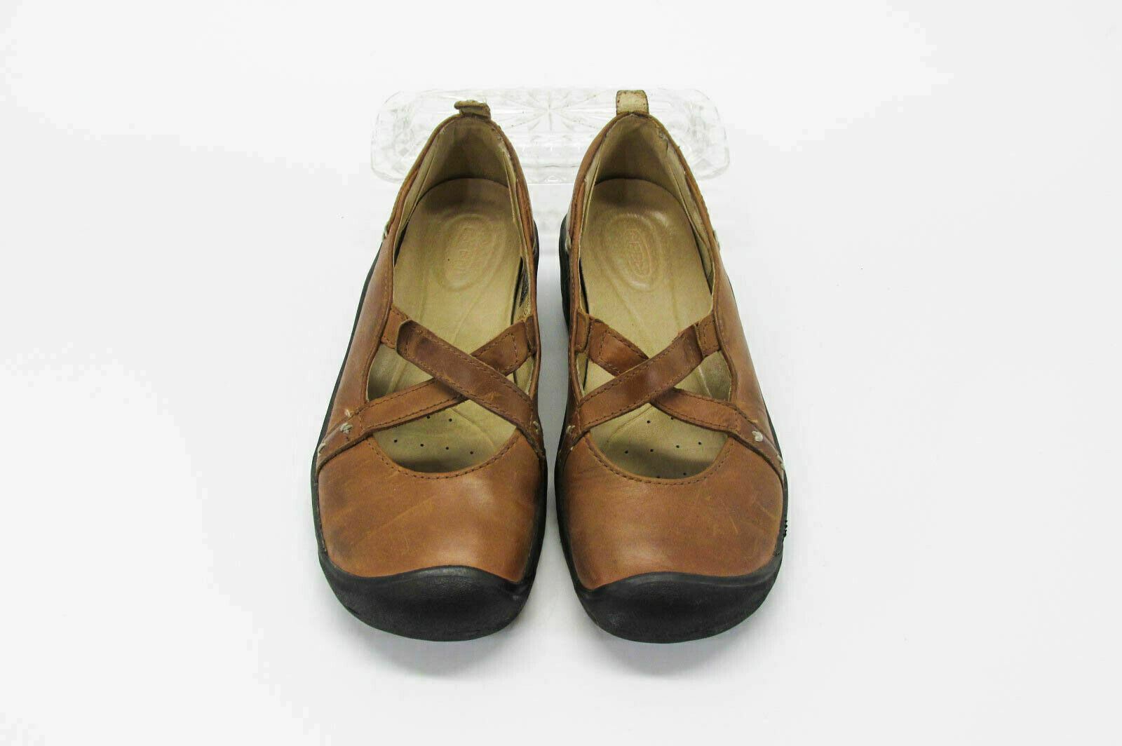 Scarpa donna Keen Sangria taglia 8M marrone Mary Jane da passeggio usata qp