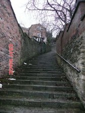PHOTO  MACCLESFIELD THE 108 STEPS CHURCHWALLGATE MACCLESFIELD.