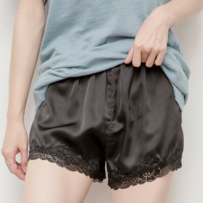 Lady Luxury Silk Like French Knickers Shorts Pants Underwear
