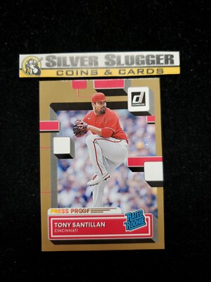 2022 Tony Santillan Donruss Press Proof Rated Rookie #2/5! Cincinnati Reds!