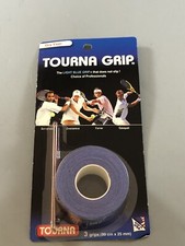 Tourna Grip XL Light Blue Grip Dry Feel 3 Grips on Roll 99cm X 29mm -GS2.2