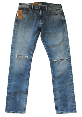 Polo Ralph Lauren Sullivan Slim Stretch Soft Touch Cut Distressed Denim Jeans