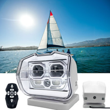 50W LED Spotlight Wireless Remote Control Searchlight Truck Car Boat Marine Lamp