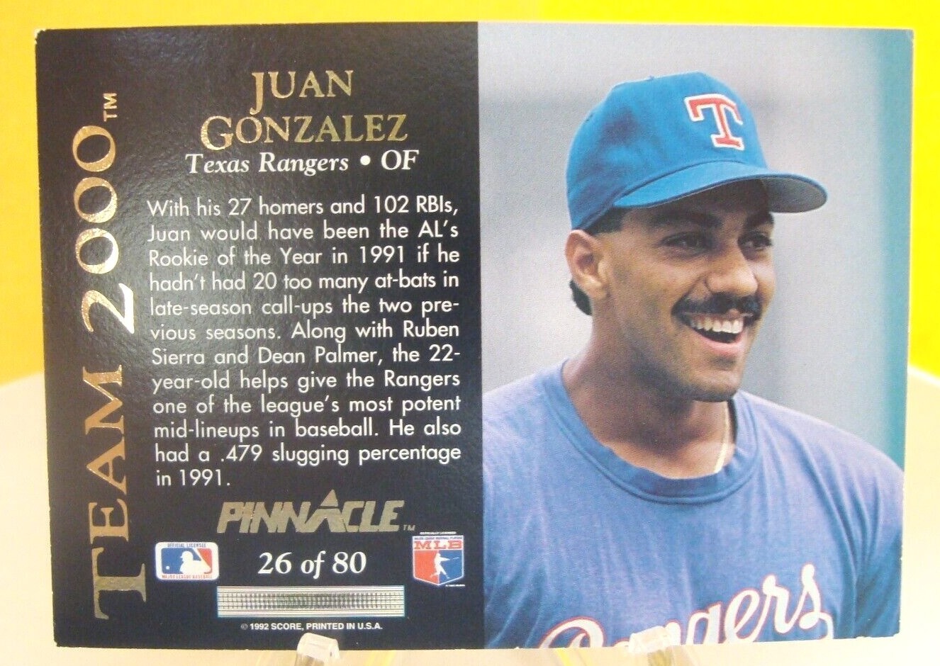 JUAN GONZALEZ baseball cards - rookie, base & inserts - *You Pick* Texas Rangers - Picture 13 of 49