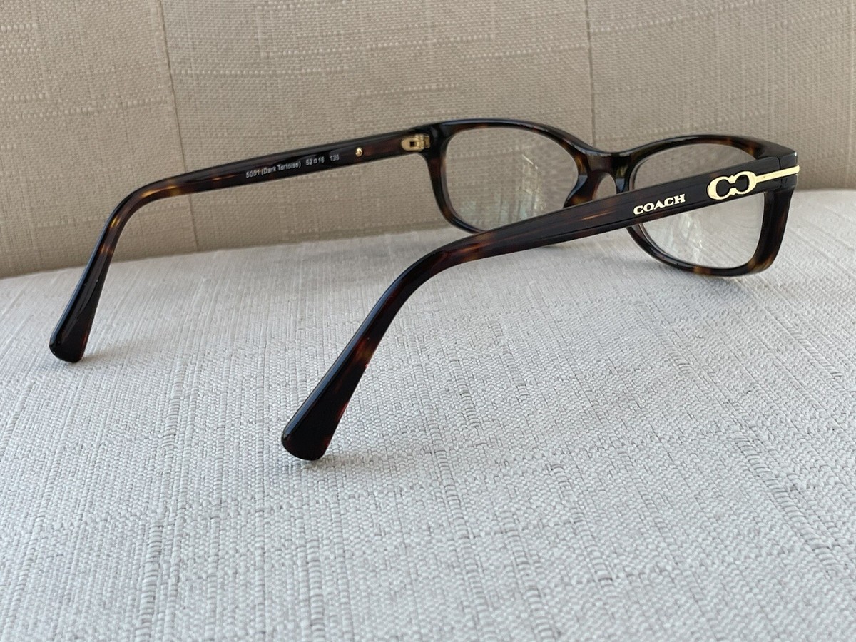 Coach Women Eyeglasses Frame Dark Brown Tortoise Glasses  display picture 1