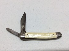 Vintage Imperial Crown 2 Blade Folding Pocket Knife Crown Insignia Made in USA!