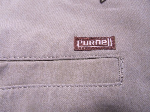 Purnell Mens Chino Compression Shorts, Beige, Polyester Elastane, Size 36, NEW - Picture 5 of 10