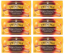 6x Twinings Schwarzer Tee mit Zimt- und Orang...