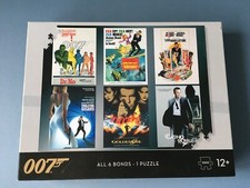 James Bond 007 All 6 Bonds - 1000 Piece - Jigsaw - Winning Moves Complete