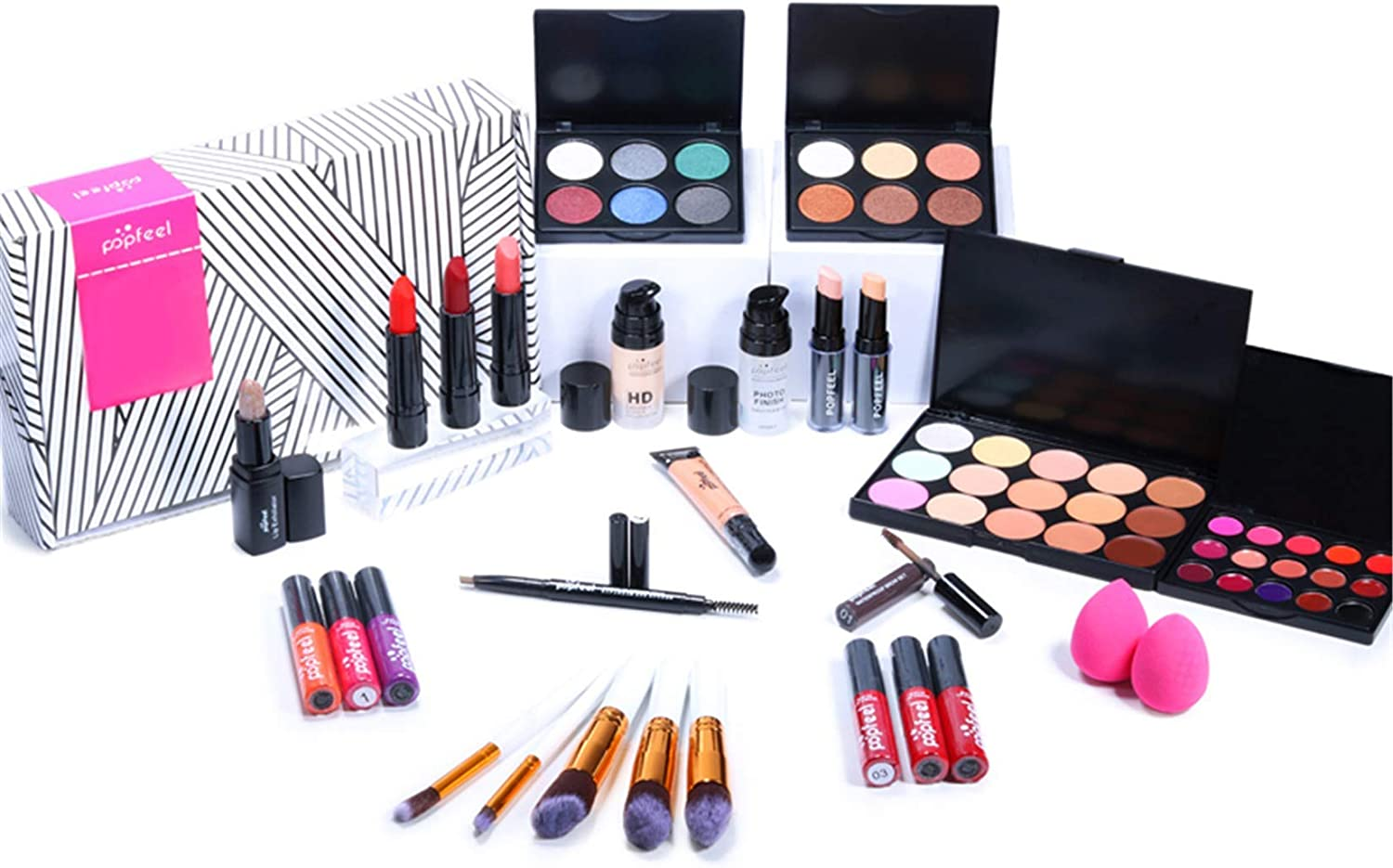 Professional Makeup Set,Mknzome 29Pcs Cosmetic MakeUp Starter Kit with