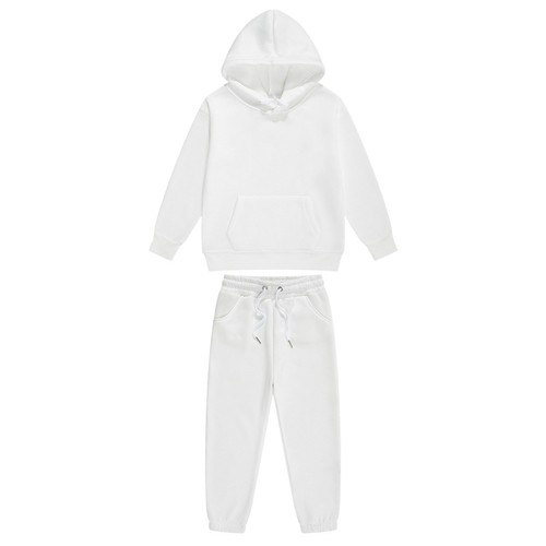 Kids Boys Girls Hoodie with Sweatpants Two-Piece Sport Suit Long Sleeve Hoodies - Picture 6 of 42